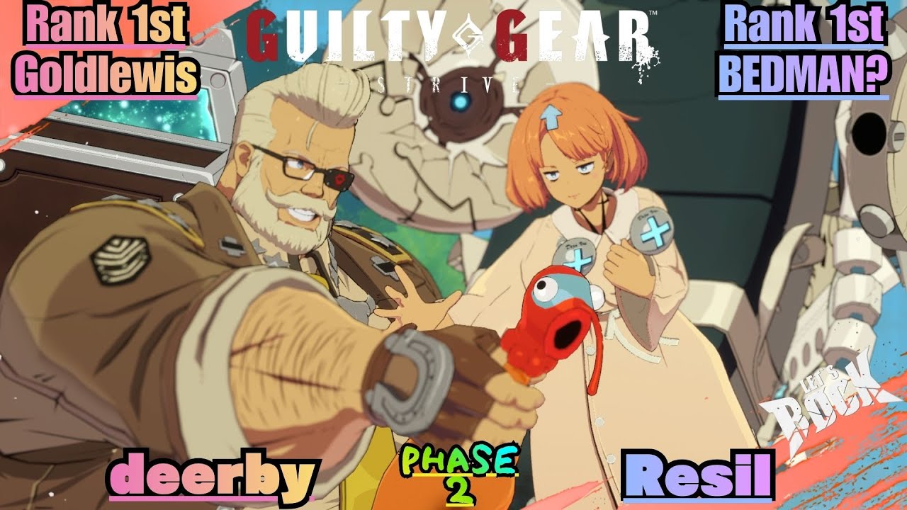 GGST➤Rank 1st Goldlewis / ゴールドルイス [ deerby ] vs Rank 1st BEDMAN? / ベッドマン [ Resil ]Guilty Gear Strive