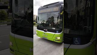 Super friendly bc! 2013 Man lion's city NL323F euro 5 batch 1 a22 on 801 depart bus stop [SMB341B]