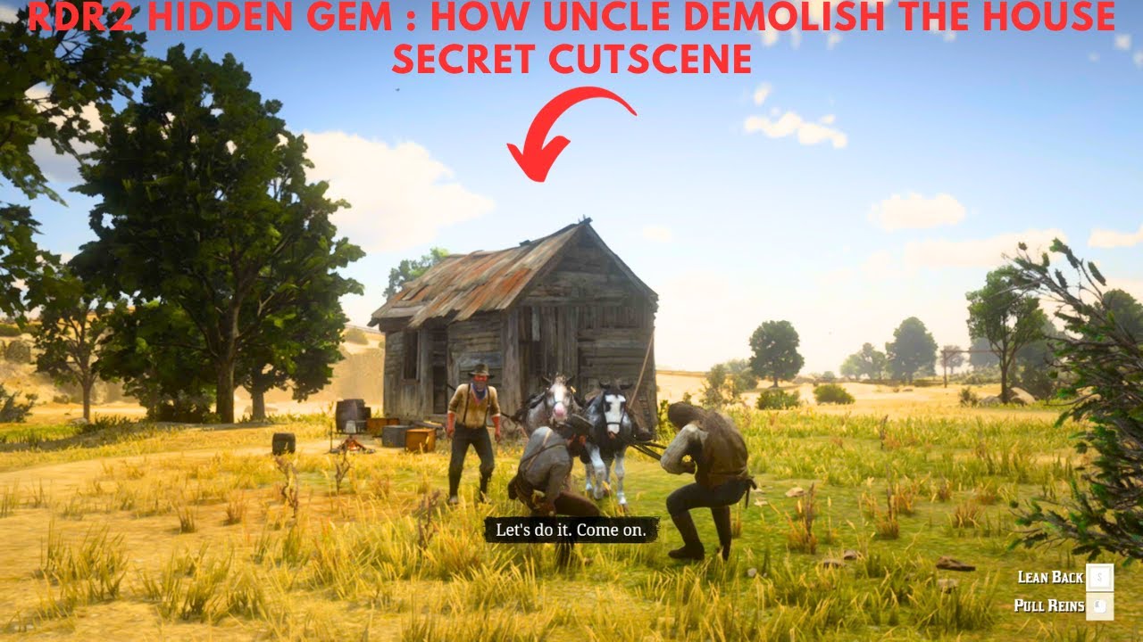 RDR2 Hidden Gem How Uncle Demolish the House Secret Cutscene Red