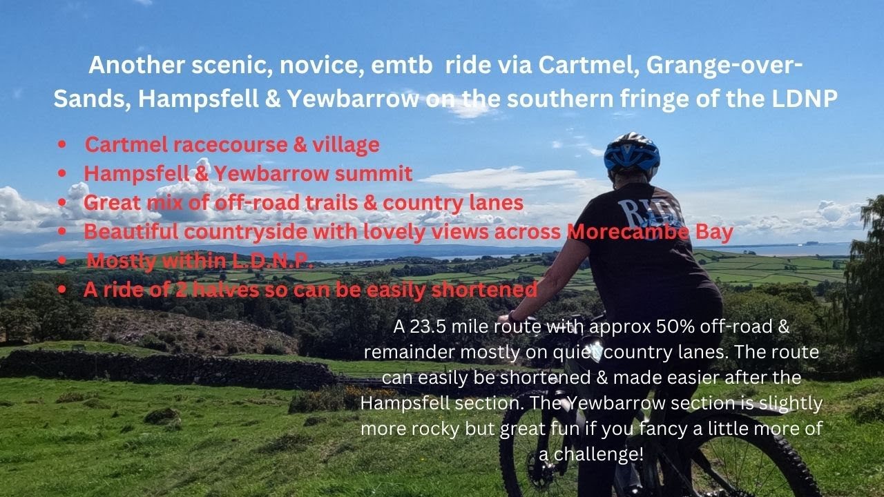 Another novice, scenic, emtb ride in the South of the L.D.N.P. using many & varied off-road trails