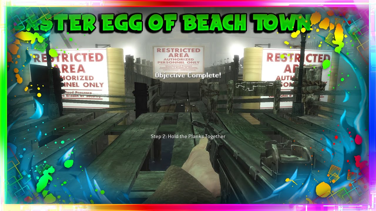 Custom Map Zombie Easter Egg #1 : Beach Town