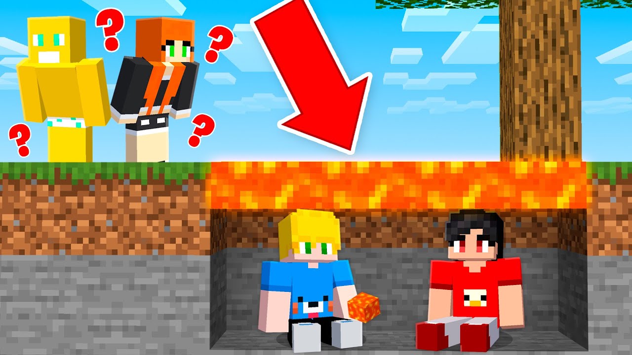 Esse é o MELHOR Esconderijo no Minecraft!