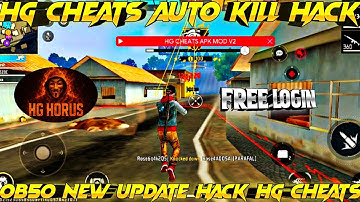 HG CHEAT OB50 NEW UPDATE HACK | FREE FIRE MOD MENU FREE HG CHEAT | HG FREE | SPEED+AIMKILL