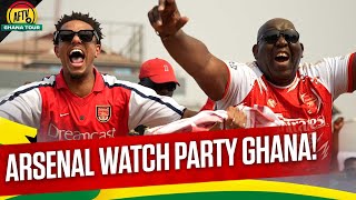 SCENES At Arsenal Watch Party In GHANA! | West Ham 0-6 Arsenal