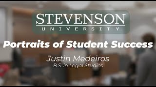 Portraits of Student Success: Justin Medeiros, Legal Studies Major