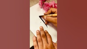 How to write ‘Alif’ in Arabic Calligraphy 🤍💐 #trending #shortsfeed #shorts #vlog #explore #art