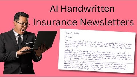 AI Handwritten Monthly Newsletters!