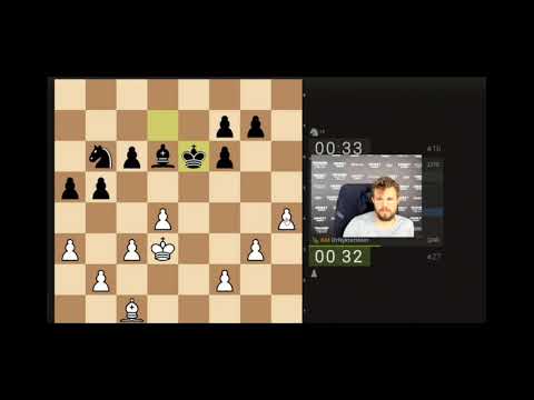 World Champion Magnus Carlsen loses a game because of a premove blunder | His reaction is awesome