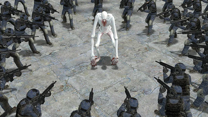 SCP-096:CB VS 100 SCP GUARD!! Garrys Mod Sandbox