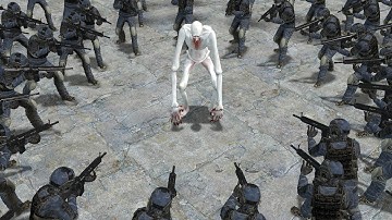 SCP-096:CB VS 100 SCP GUARD!! Garrys Mod Sandbox