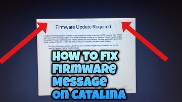 How To Fix Firmware Update Required To Run APFS Volumes