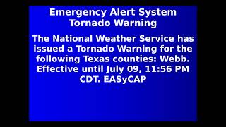 EAS Mock: Laredo Tornado Revised (Tornado Emergency)