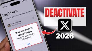 How to Deactivate X/Twitter Account! [Temporarily Close]