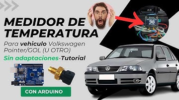 Medidor de temperatura para un Vehiculo con Arduino UNO con display OLED 128x64 .96  VW GOL/POINTER