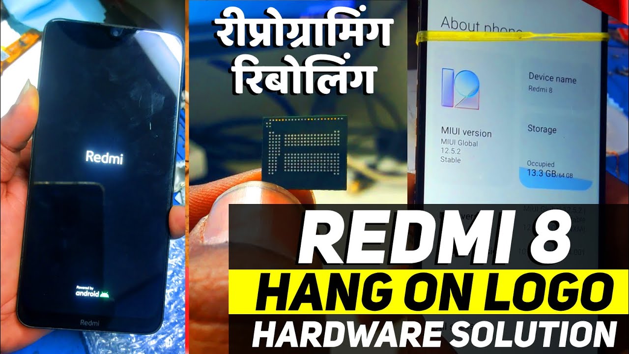 Redmi 8 EMMC Repair Redmi 8 EMMC Reboll & Reprogramming Redmi 8