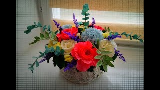 Цветы из БУМАГИ к ДНЮ МАМЫ/подарок маме своими руками/Flowers from PAPER for MOM'S DAY / DIY gift
