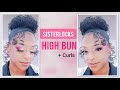 Styling Sisterlocks Into a Elegant High Bun