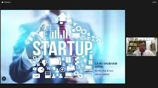 Webinar on “Startup India Scheme- Professional opportunity for CAs” - 21062024