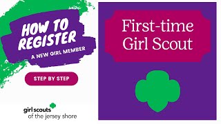 How to register a new Girl Scout member