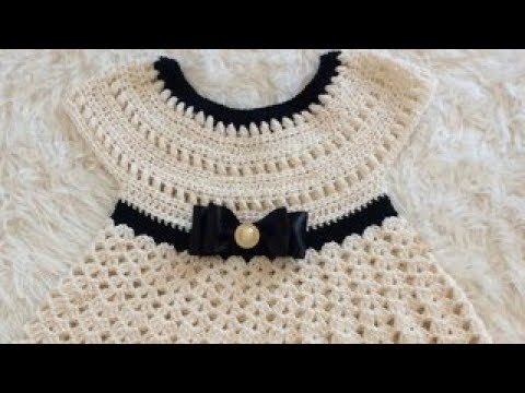 youtube vestido de croche infantil