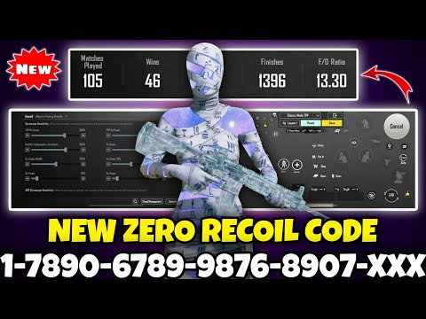 Capa de 🔥Bgmi sensitivity settings 2025 🥵 | Bgmi best sensitivity settings 😱| Zero recoil sensitivity bgmi.