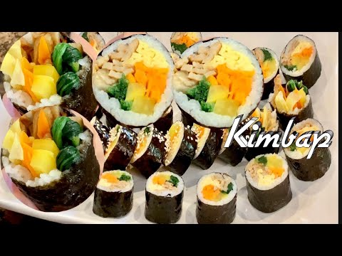 Kimbap - Cách Làm Kimbap Cơm Cuộn Hàn Quốc Đơn Giản Rất Ngon - How To Make Korean Gimbap AKA Kimbap