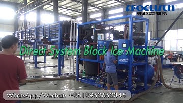 Focusun 20T/day direct refrigeration block ice plant with delivery system