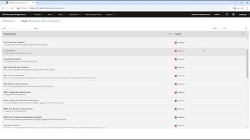 IBM verify access disable all authentication policies
