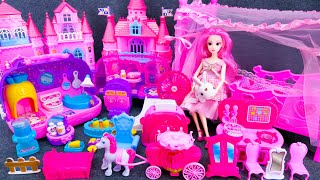 26 Minutes Satisfying With Unboxing Pink Toy Bed and Refrigerator Play Set Review Toys