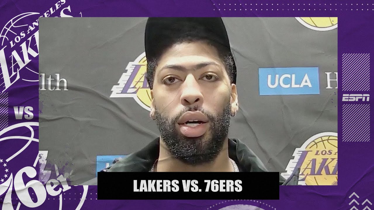 Anthony Davis on the Lakers' narrow loss to the 76ers | NBA on ESPN ...