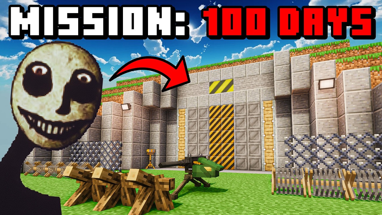 Surviving 100 Days In Minecraft's DEADLIEST Bunker