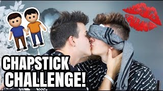 CHAPSTICK CHALLENGE WITH BOYFRIEND! w\/ Brandon Szczupaj