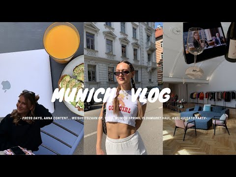 MUNICH VLOG I Anna Content, Axel Arigato Party, Press Days, Weisheitszahn-Op, Flohmarkt, Yoga, Ootds