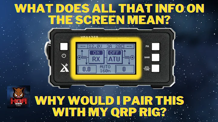 XPA125B Amplifier / Tuner --  Screen Info Explanation and Use Case Thoughts
