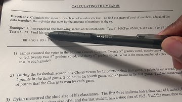 Central Tendency - Finding the Mean