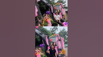 Màn rước dâu bằng máy múc độc lạ gây bão mạng của chú rể Nghệ An #shorts