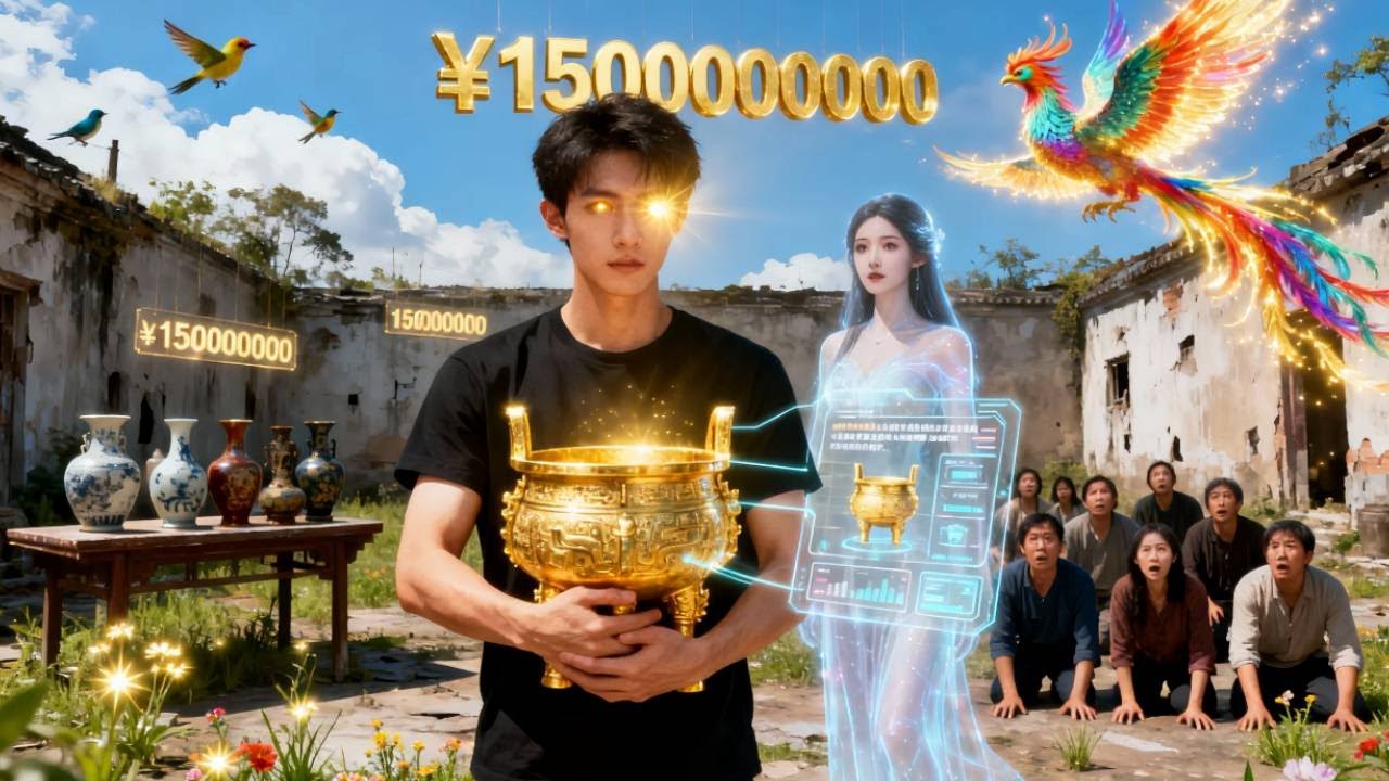 破石頭裡竟然砸出價值15億的黃金鼎！窮小子意外獲得和萬物對話的超能力，低價買破石，彩券中大獎，一夜致富，美女紛紛倒貼！ 