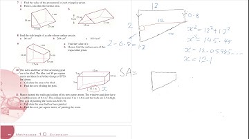 Year 10 5.3 Mathscape Ex 3.1 Q9 Surface area of a trapezoidal prism/pool
