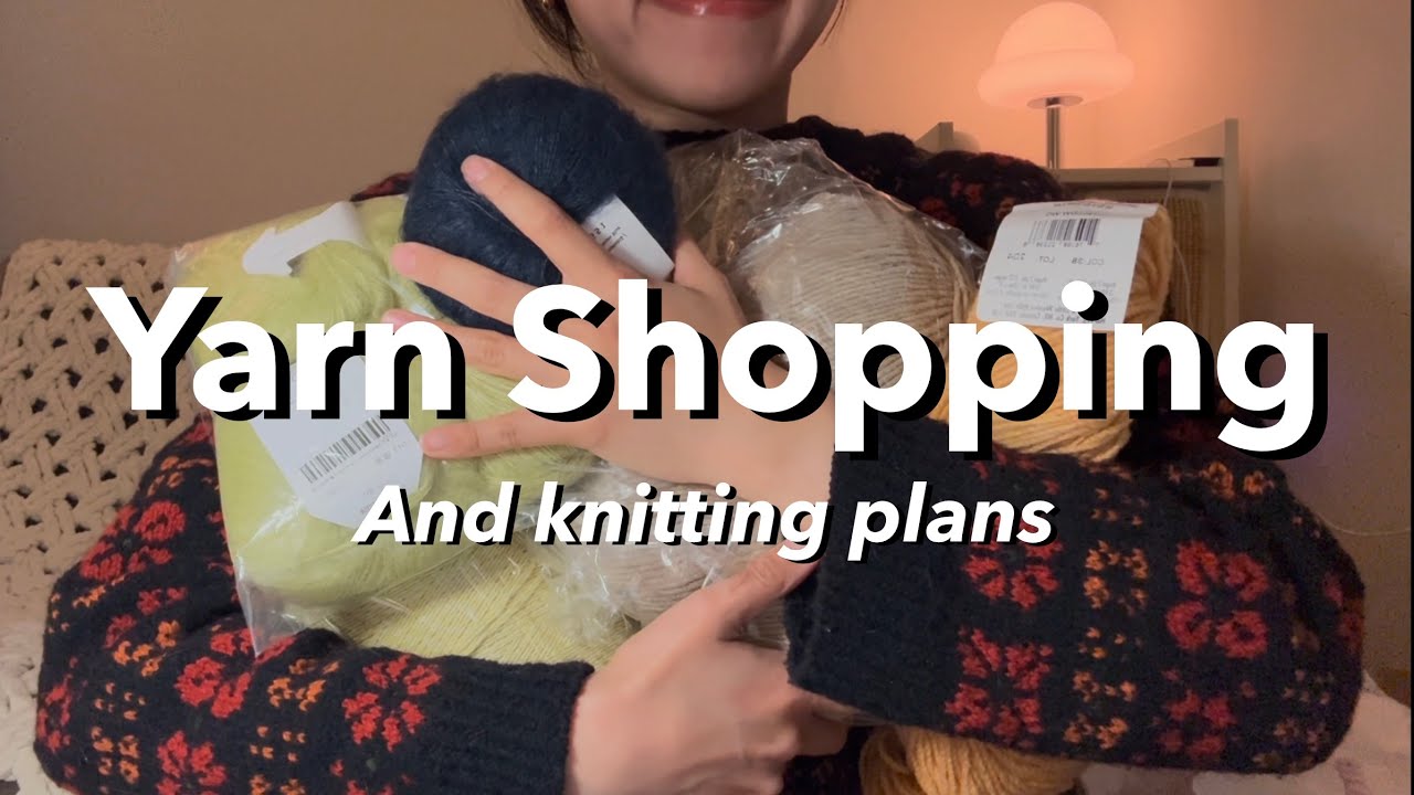 [27min] ☃️❄️겨울 실 쇼핑 하울, 뜨개 계획(Feat. 설 명절 할인) / 앵콜스 뜨개실 / 바늘이야기 / 솜솜뜨개 / 타래상점 / knitting vlog