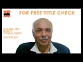 Apni Property Ka Title Khud Check Kaise Karien? (Hindi) By Mr.Ashok Shah - 9821036552