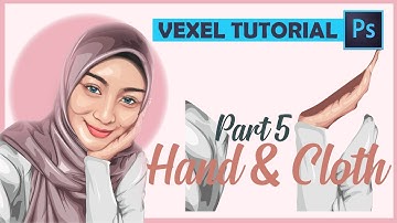 [ Photoshop Tutorial ] Vexel Art Hijab - Part 5 HAND & CLOTH