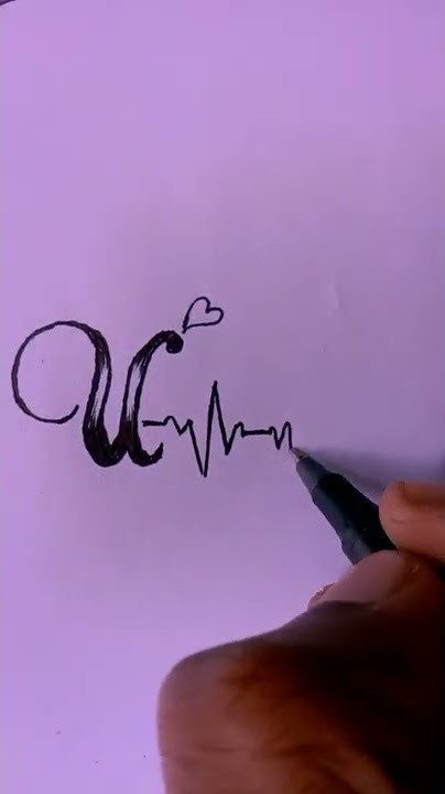 'U' Comment your name || U letter tattoo || Tattoo Art || U tattoo arts || KS KISHAN ARTS