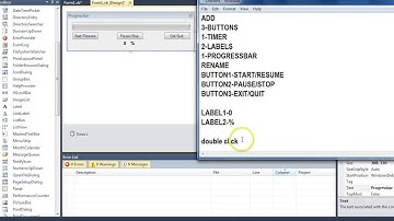 Progressbar with label value tutorial