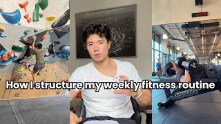 My current training split to build muscle and improve climbing