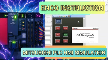 GX Works2 : ENCO (Encode) Instruction Mitsubishi PLC With HMI GOT2000 GT Designer3 Simulation