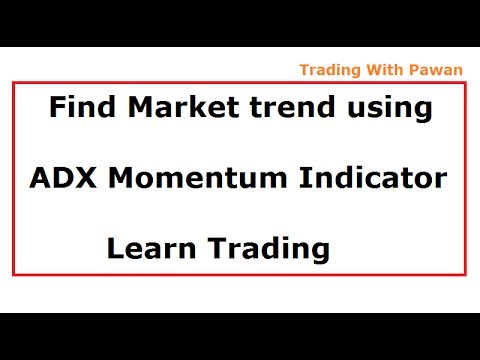 Find Market Trend Using Adx Momentum Indicator Learn Trading - 