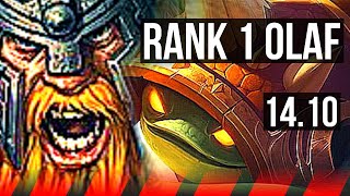 OLAF vs RAMMUS (TOP) | Rank 1 Olaf, 14/3/8, Rank 27 | NA Grandmaster | 14.10