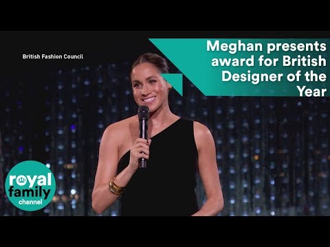 Video: Meghan Markle Ser British Fashion Awards Ud