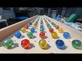 マーブルラン248 marble run 坂道を転がる玉 レインボーボール 特別に美しいコース