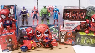 Spiderman VS Hulk Toys Collection Unboxing Review, Captain Amerika, Batman, Ironman Thanos Avengers